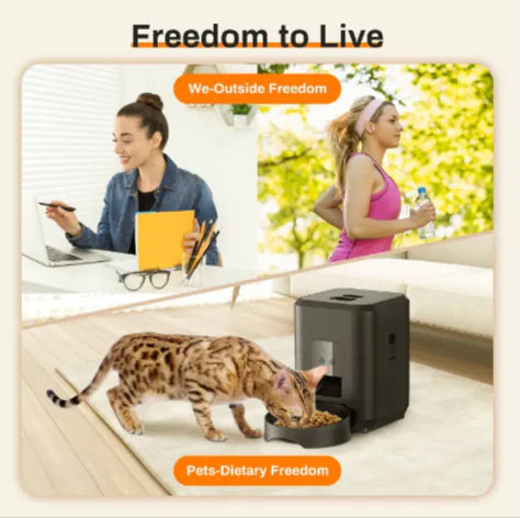Smart Automatic Pet Feeder – Button or WiFi-Controlled