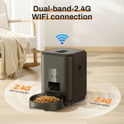 Smart Automatic Pet Feeder – Button or WiFi-Controlled