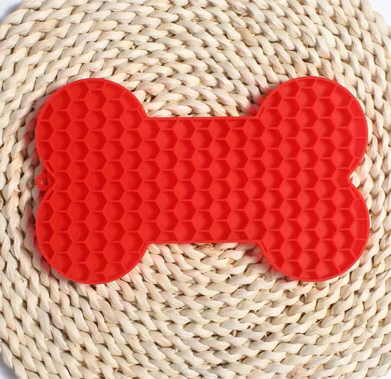 CalmChew™ Bone Lick Mat – Soothe Stress, Slow Down Mealtime