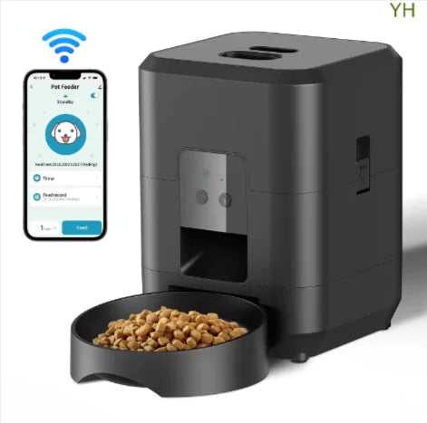 Smart Automatic Pet Feeder – Button or WiFi-Controlled